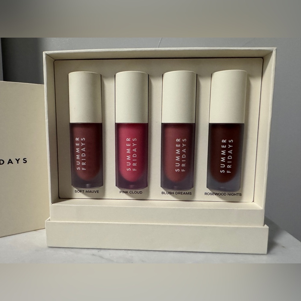 Summer Fridays Lip Oil Set - Mauve, Pink, Rose, Berry - Picture 5 of 12